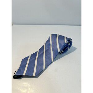 Tommy Hilfiger Men's Silk Necktie blue/white striped 58"L 3.75"W